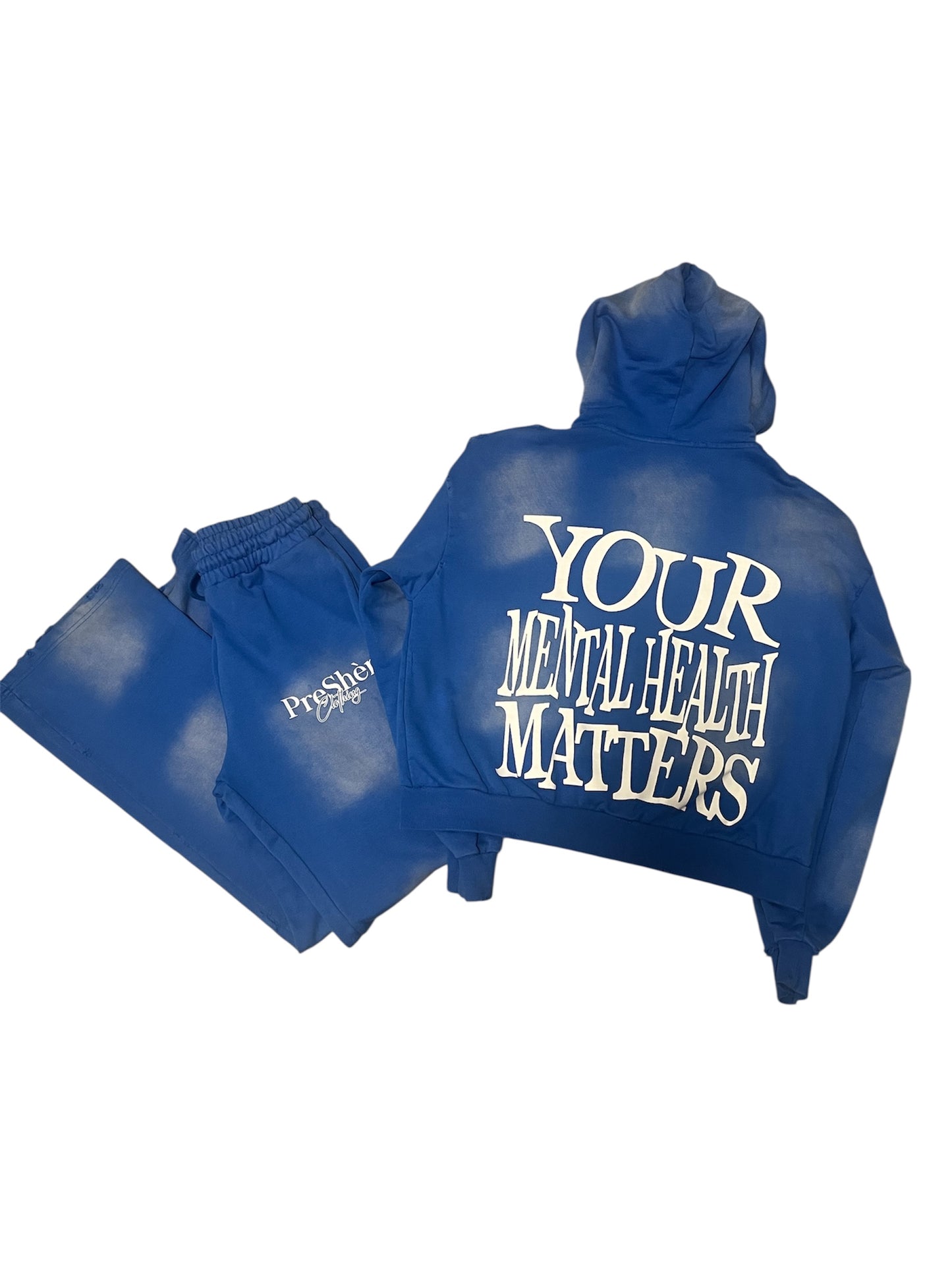 YMHM ZIPUP ACID WASH SWEATSUIT