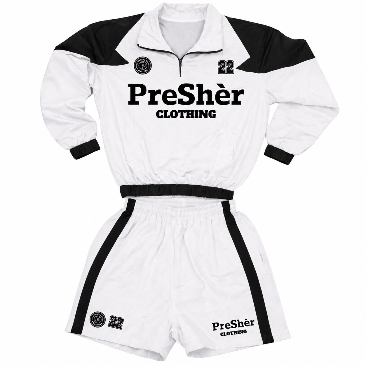 Preshèr Windbreaker Shorts Set