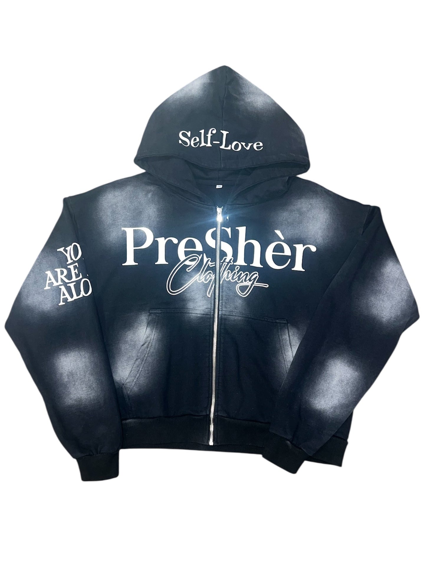 YMHM ZIPUP ACID WASH SWEATSUIT