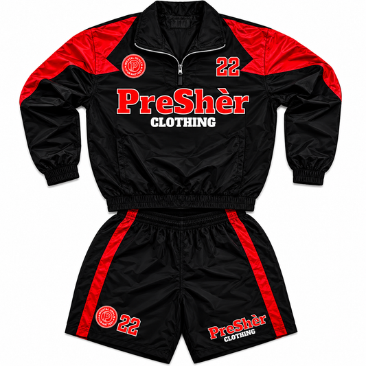 Preshèr Windbreaker Shorts Set