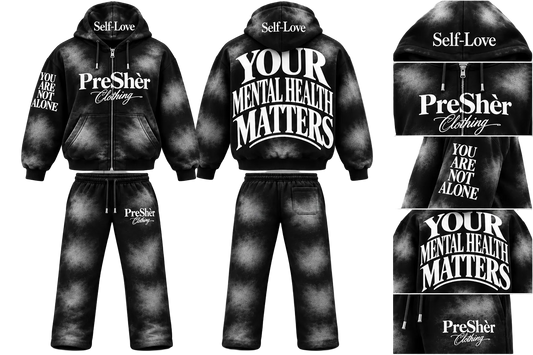 YMHM ZIPUP ACID WASH SWEATSUIT