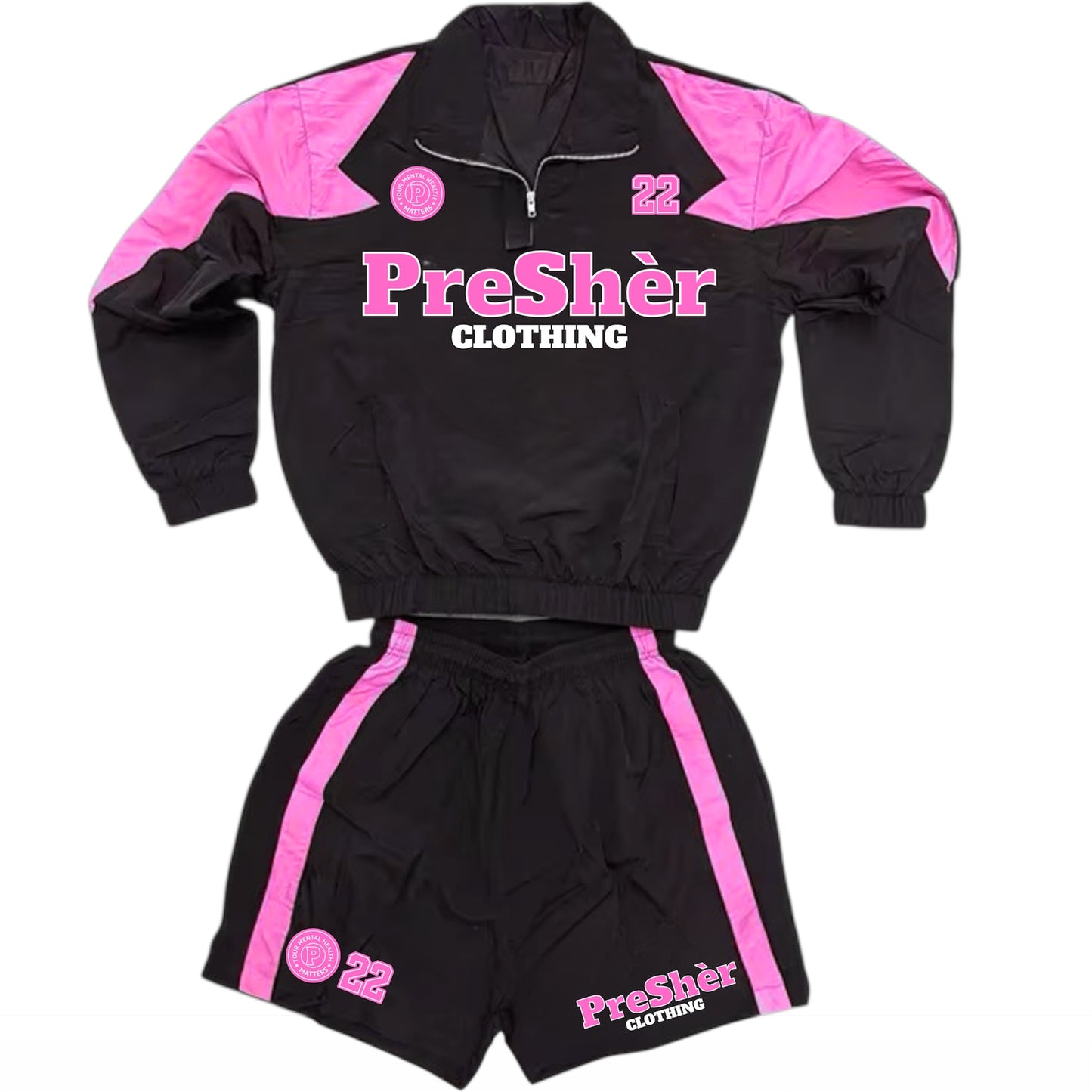 Preshèr Windbreaker Shorts Set