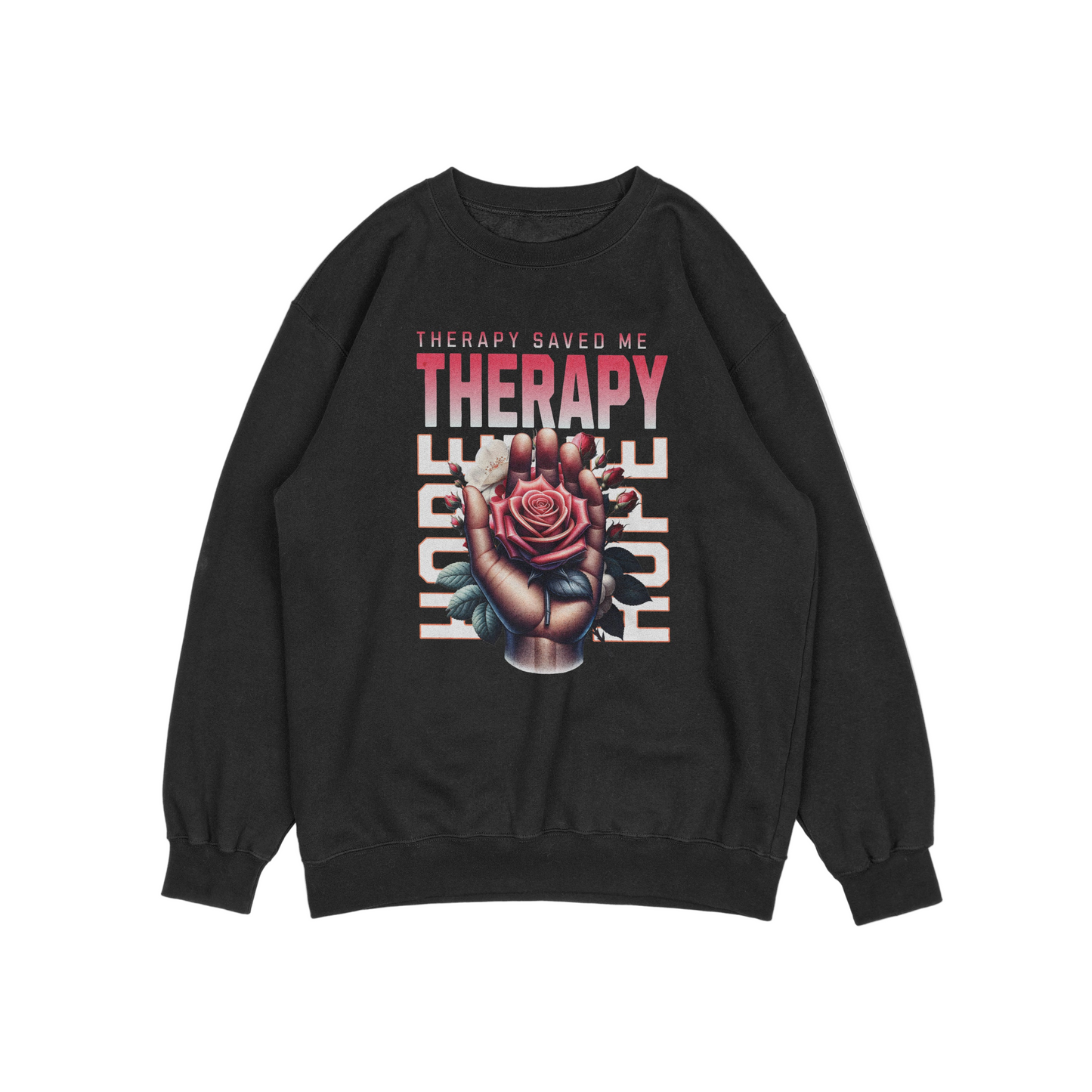 THERAPY SAVED ME CREWNECK